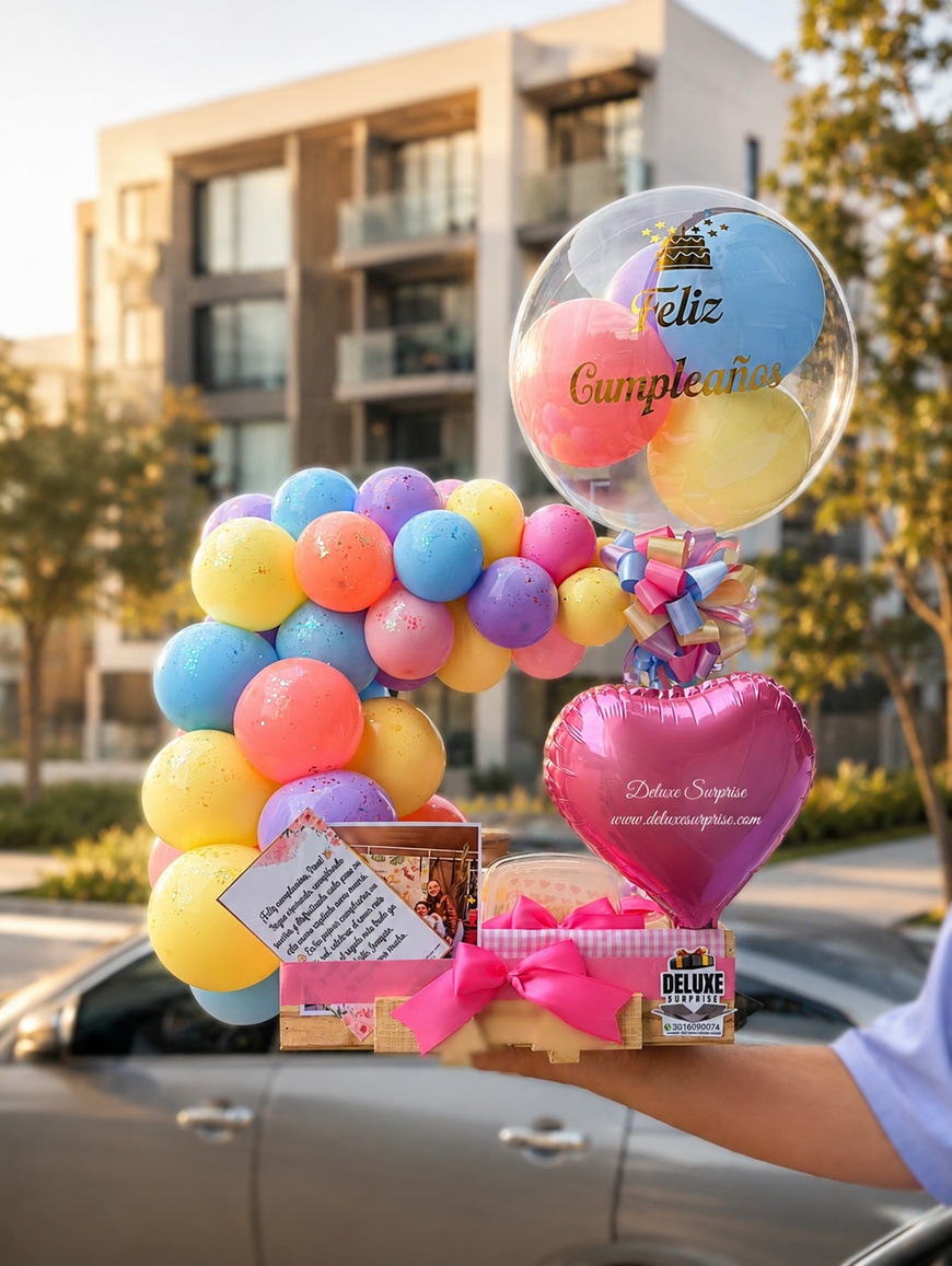 Desayuno arco con tonos pastel - Deluxe Surprise