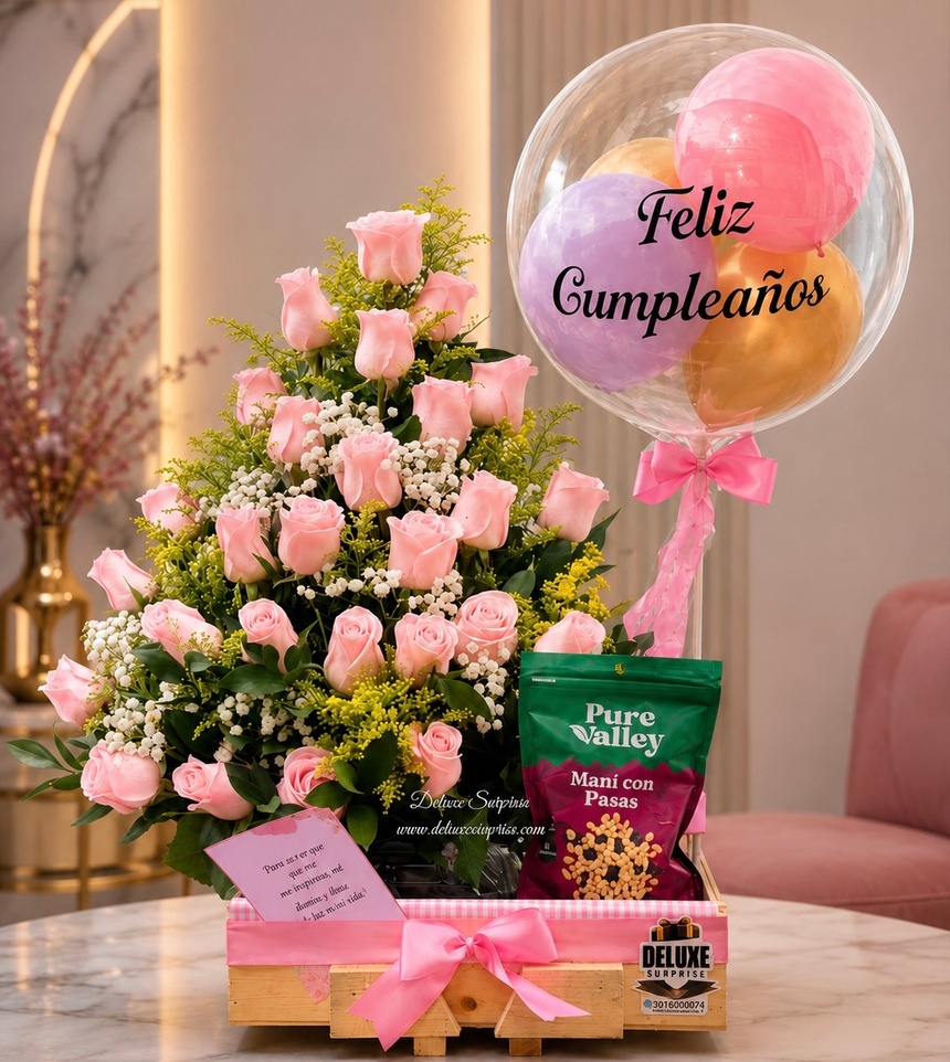 Desayuno arreglo floral saludable - Deluxe Surprise